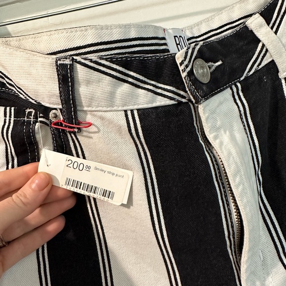 Vintage BDG urban outfitters black and white stripe jeans - NWT size 31 - Picture 4 of 10